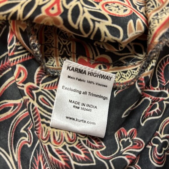 Karma Highway Womens Maxi Halter Dress Size *S Light Flowy Boho Hippie Festival - Picture 14 of 16